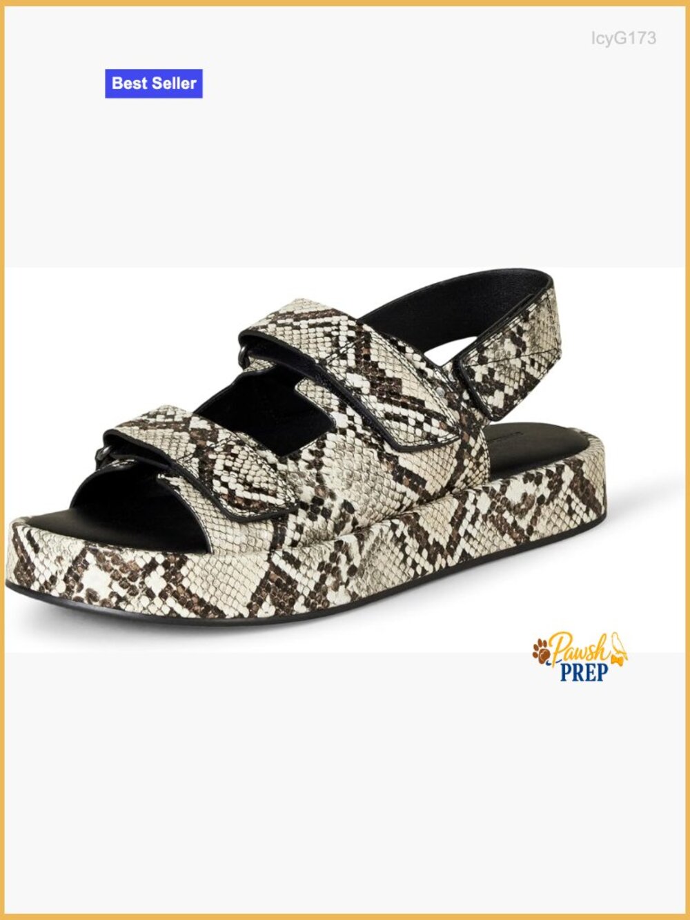 Women's Adjustable Triple Strap Flat Platform Sandals
